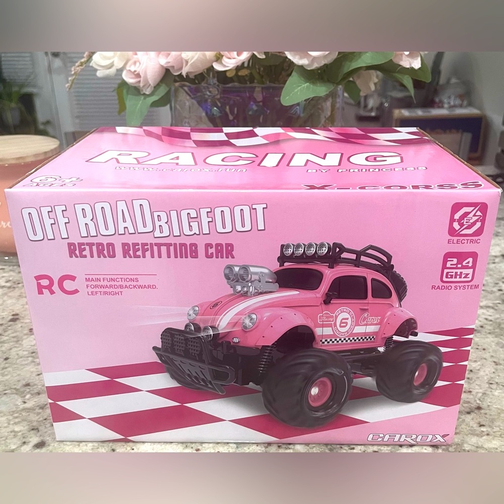HRX Off-Road Bigfoot Retro Refitting Car - Pink